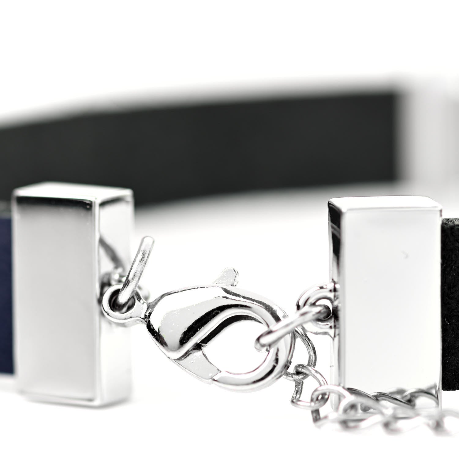 Christian Dior Calfskin Dior Clover Double Bracelet Navy 5 of 5