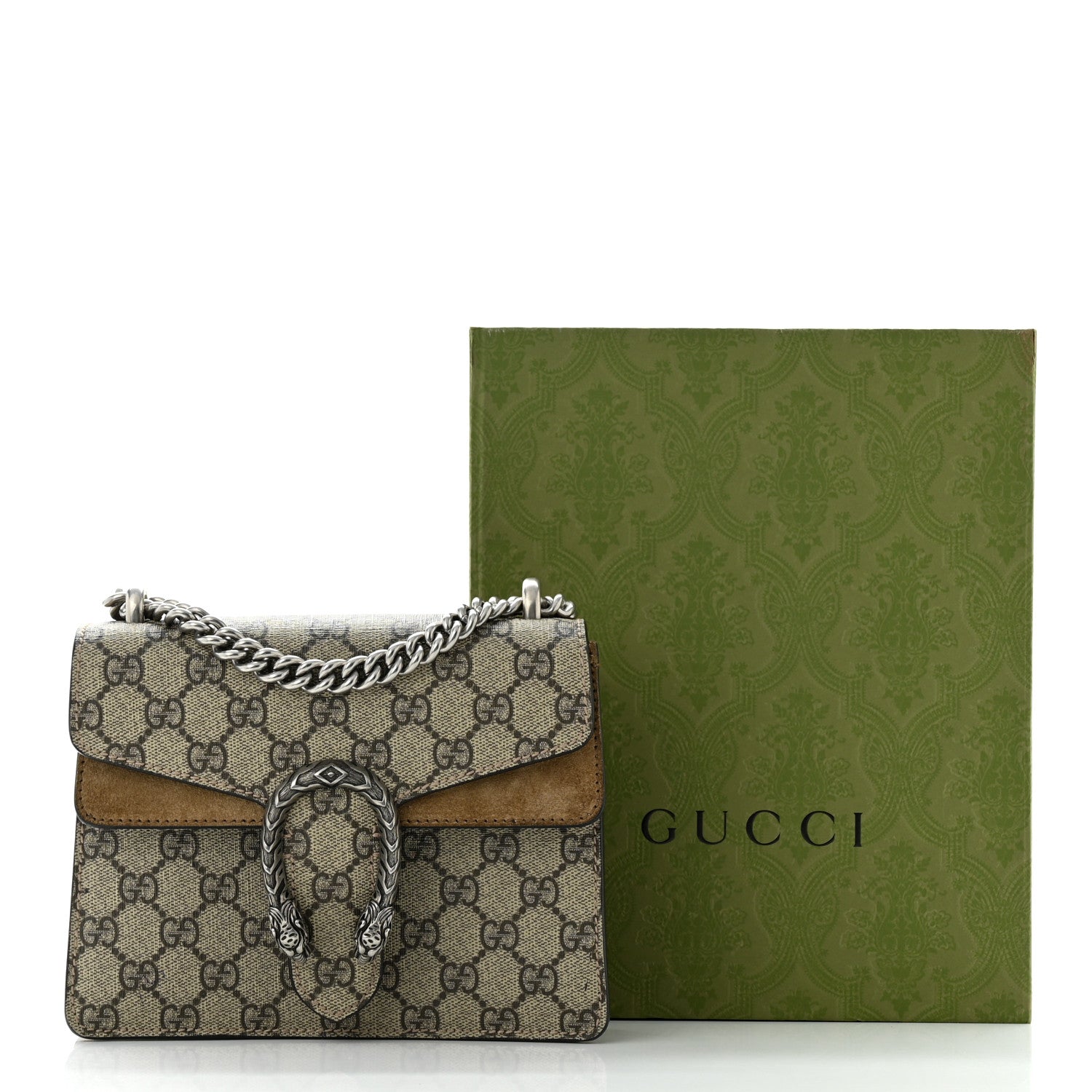 Gucci GG Supreme Monogram Mini Dionysus Shoulder Bag Taupe 12 of 12