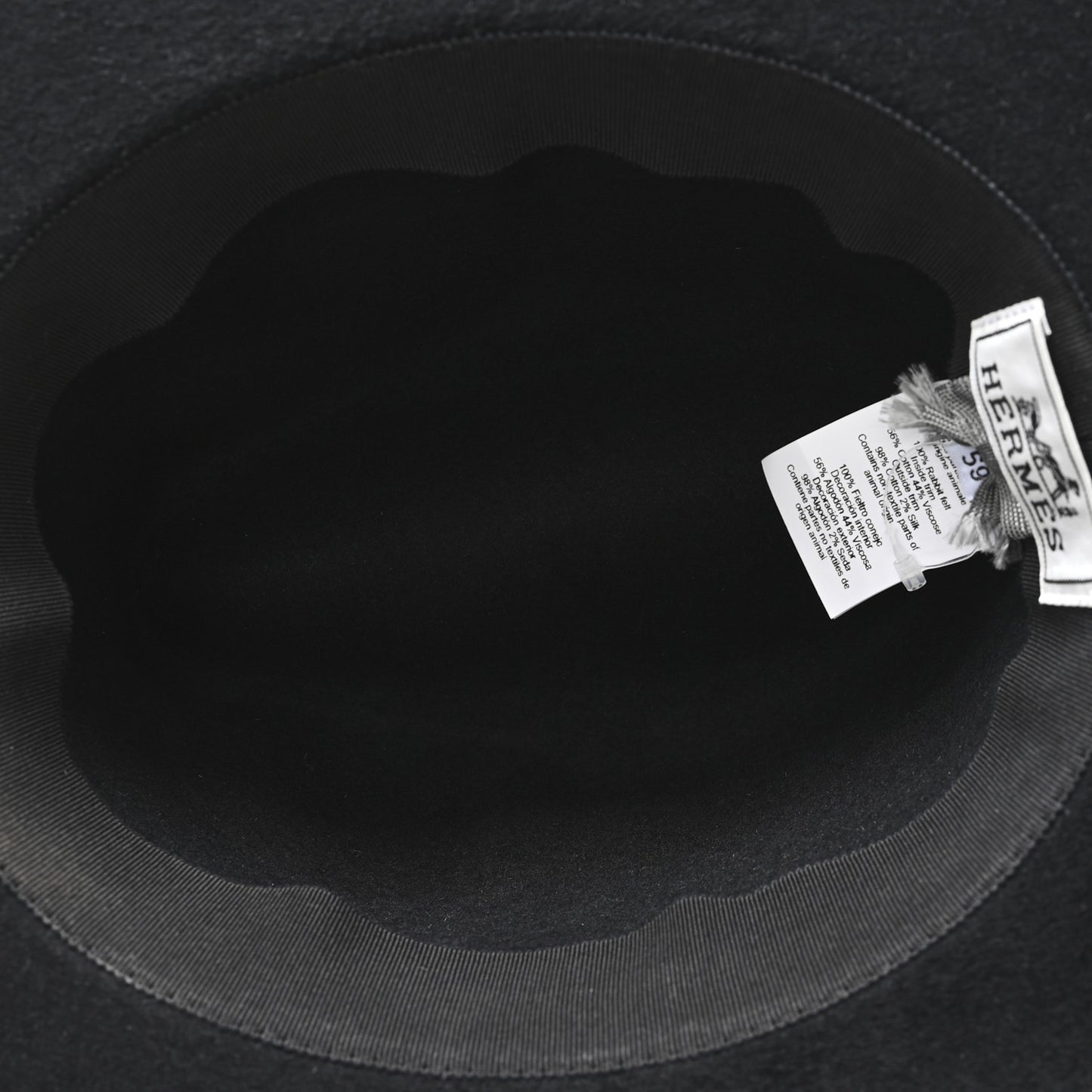 Rabbit Felt Faubourg Hat 59 Black