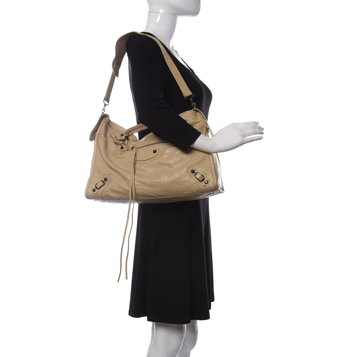 Balenciaga Agneau Classic Hardware City Dune 2 of 21