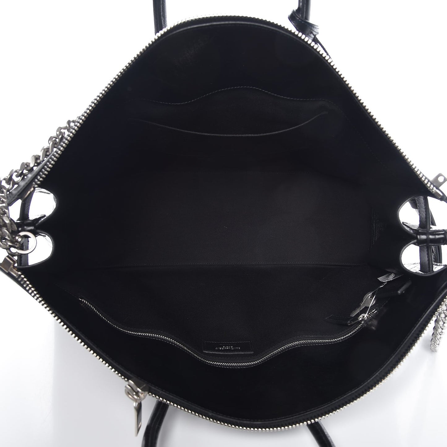Cracked Shiny Calfskin Medium Souple Sac De Jour Duffle Black