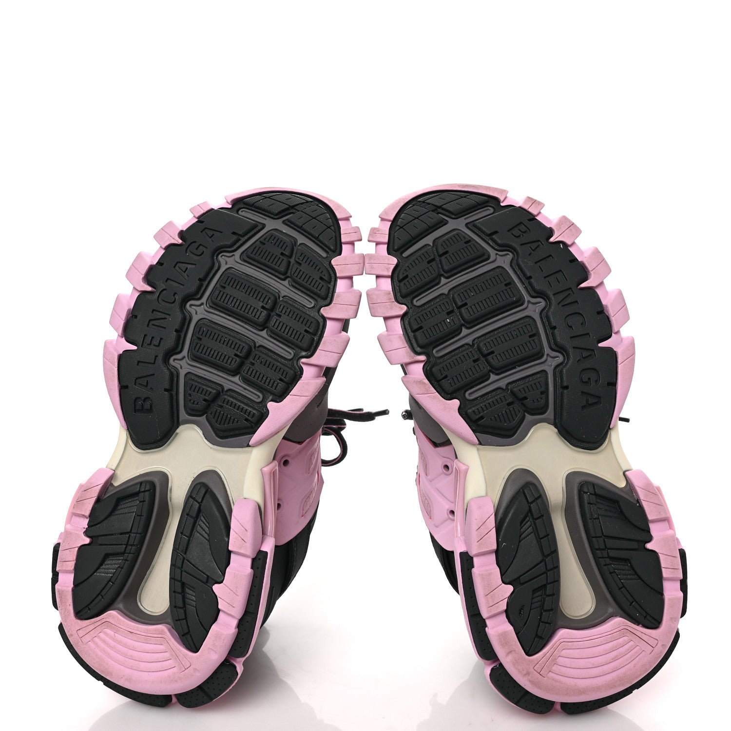 Balenciaga Mesh Rubber Tri-Color Womens Track Sneakers 35 Dark Grey Pink Grey 6 of 8