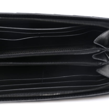 Bottega Veneta Nappa Intrecciato Zip Around Wallet Black 5 of 7