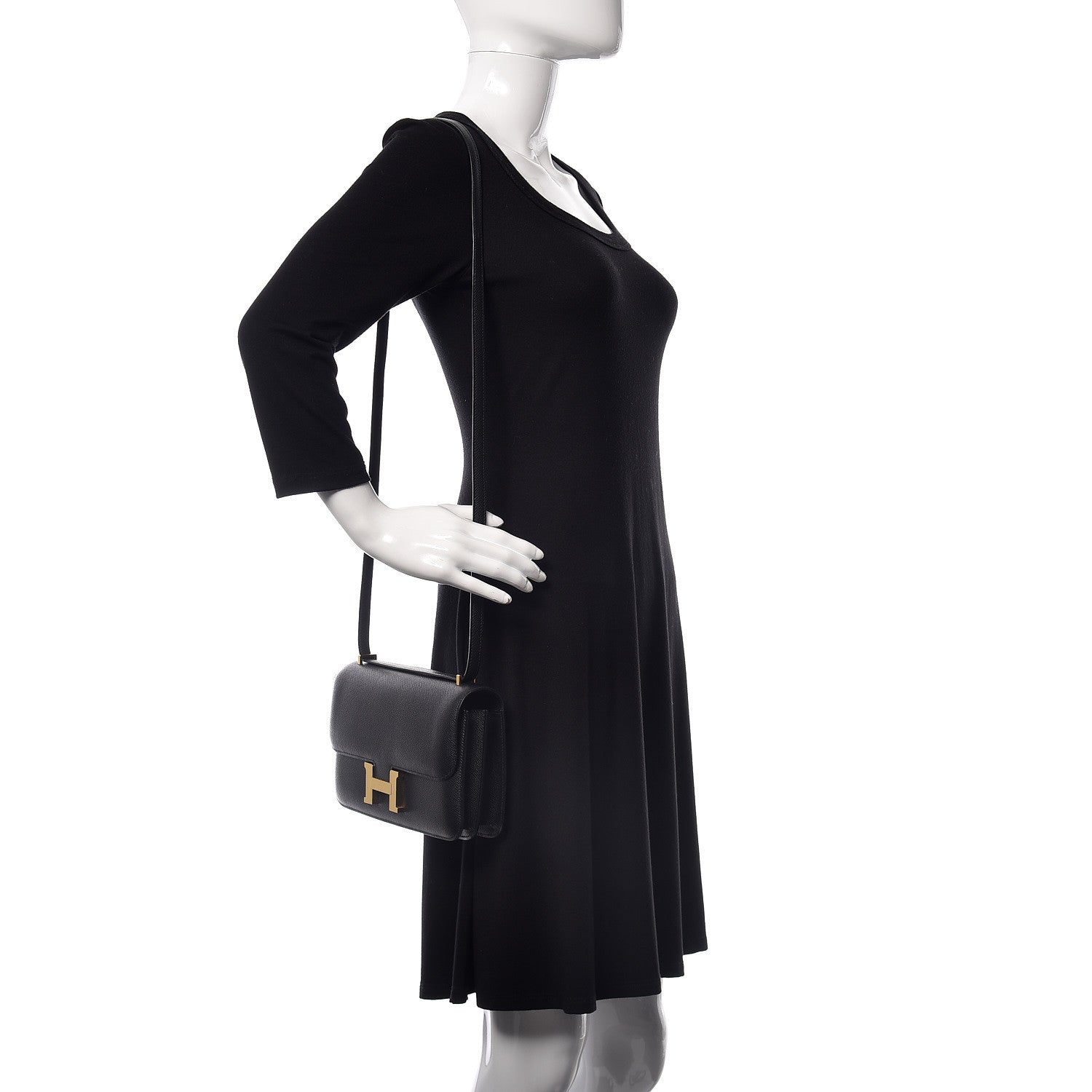 Hermes Epsom Constance Elan 25 Black 2 of 20