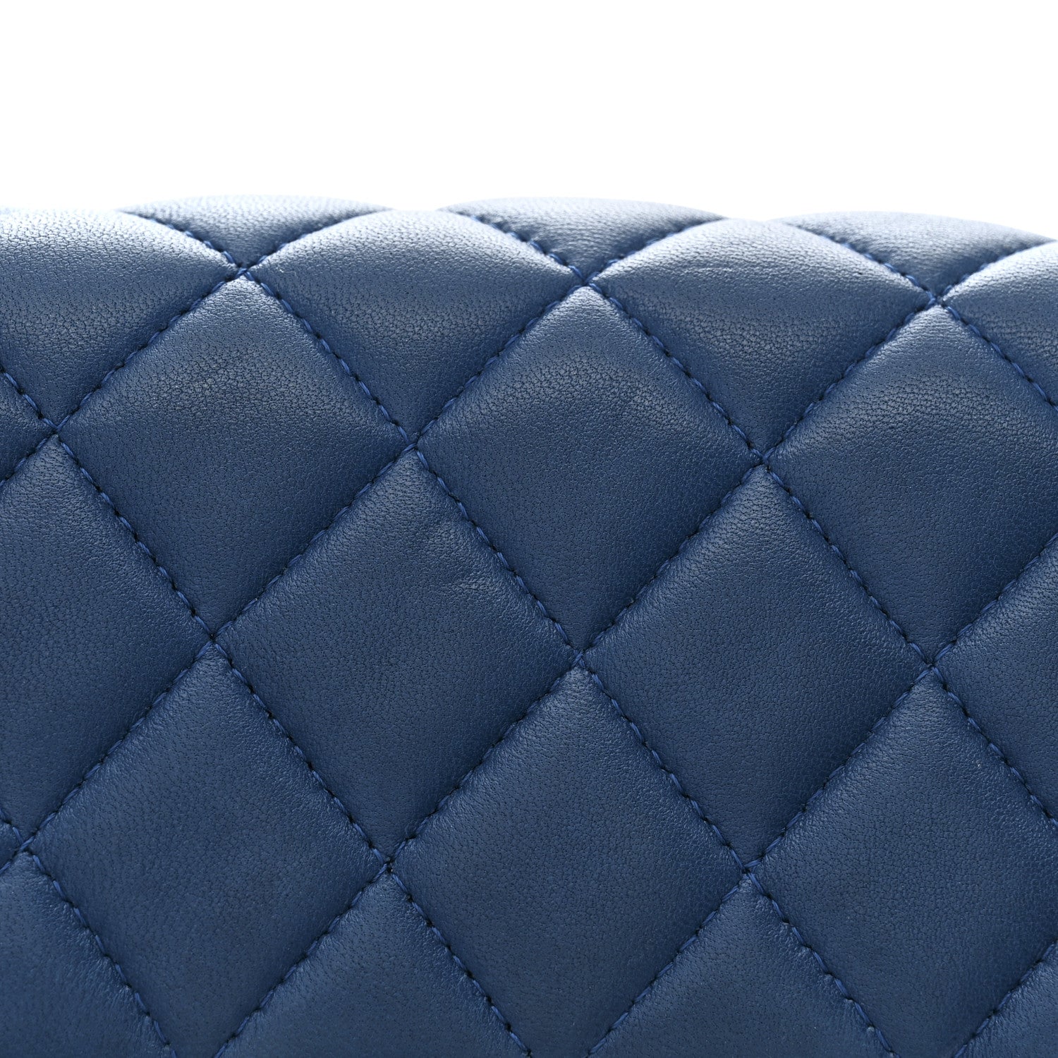 Chanel Lambskin Quilted Mini Square Flap Dark Blue 11 of 13