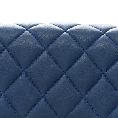 Chanel Lambskin Quilted Mini Square Flap Dark Blue 11 of 13