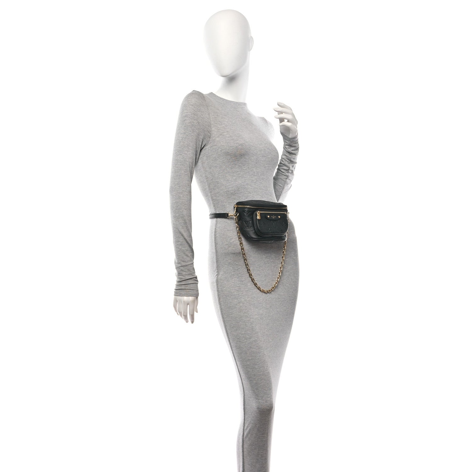 Louis Vuitton Empreinte Mini Bumbag Black 2 of 10