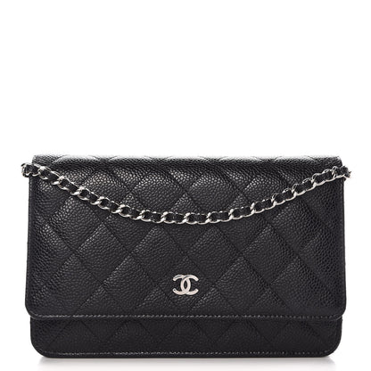 Chanel Caviar Quilted Wallet On Chain WOC Black 1 of 8