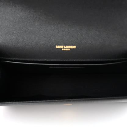 Saint Laurent Grain De Poudre Medium Classic Monogram Kate Tassel Satchel Black 5 of 11