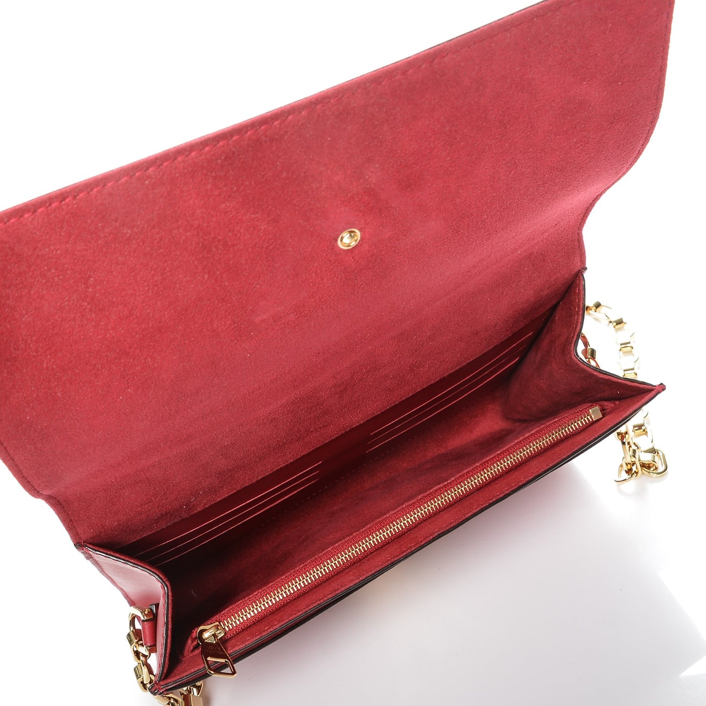 Calfskin Chain Louise GM Framboise