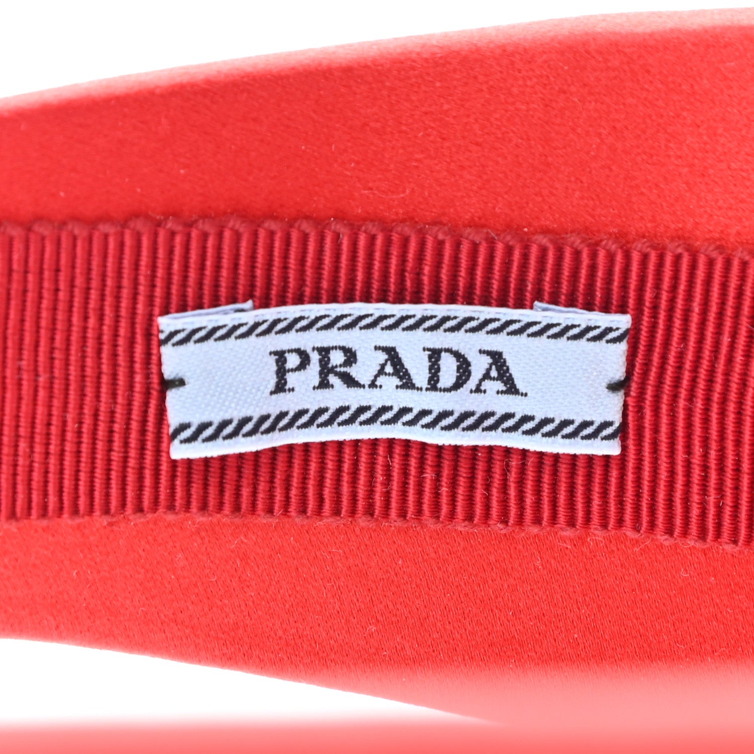 Prada Satin Headband Fuoco 4 of 5