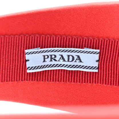 Prada Satin Headband Fuoco 4 of 5