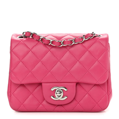 Chanel Lambskin Quilted Mini Square Flap Pink 1 of 10