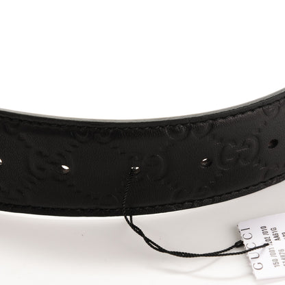 Gucci Guccissima Interlocking G Belt 90 36 Black 3 of 5