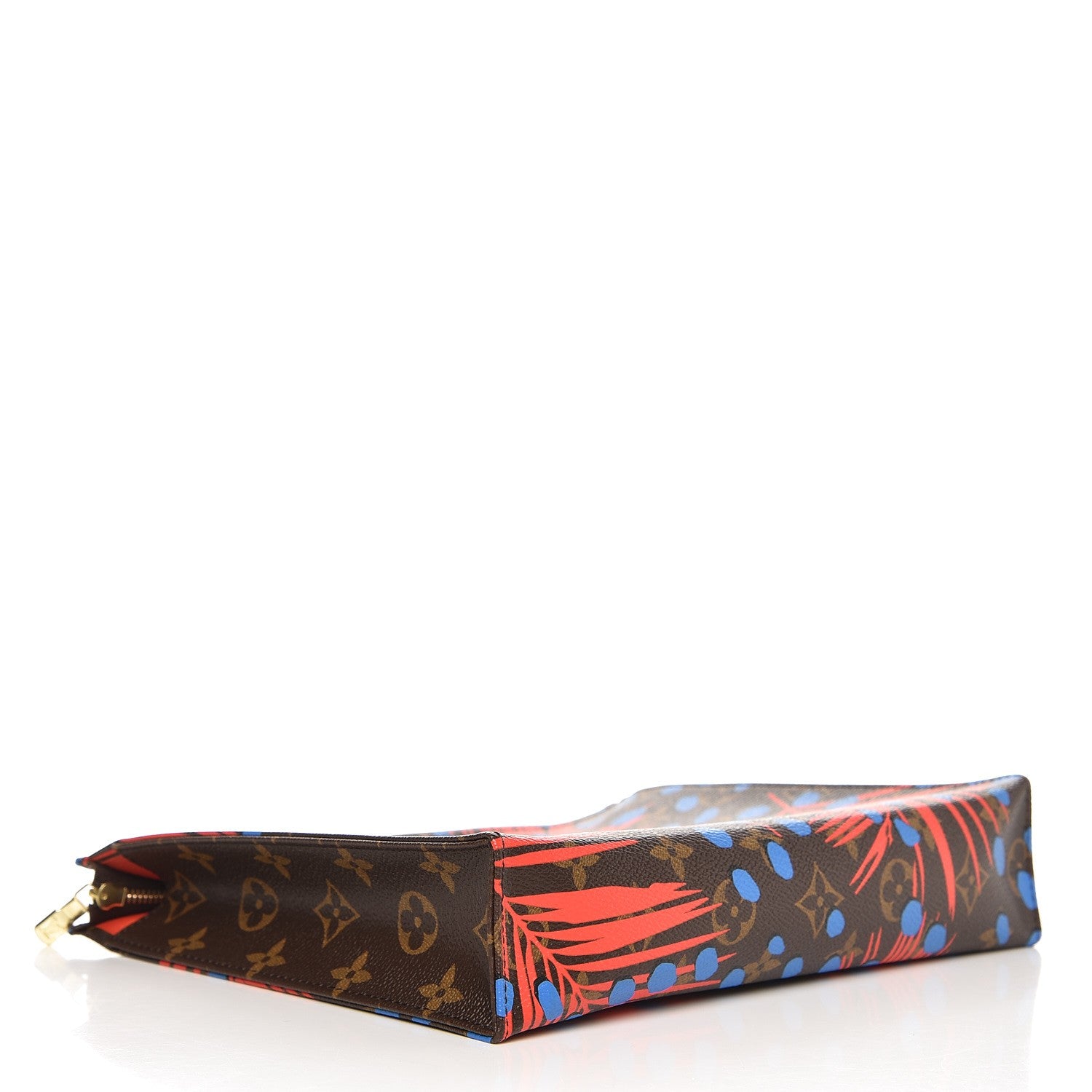 Louis Vuitton Monogram Jungle Dots Toiletry Pouch 26 Coquelicot Denim 4 of 7