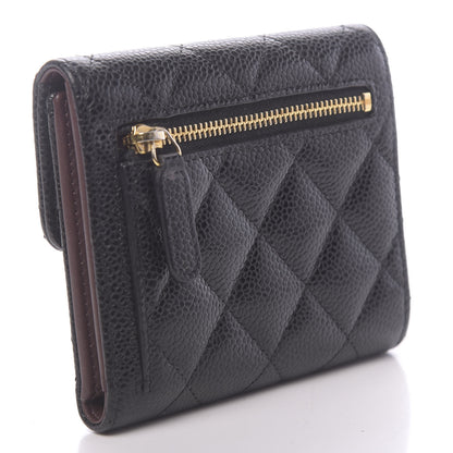 Chanel Caviar Quilted Compact Flap Wallet Black 3 of 8