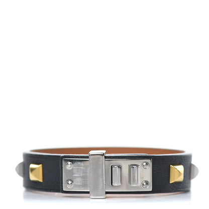 Hermes Swift Mini Dog Clous Carres Bracelet T2 Black 1 of 6