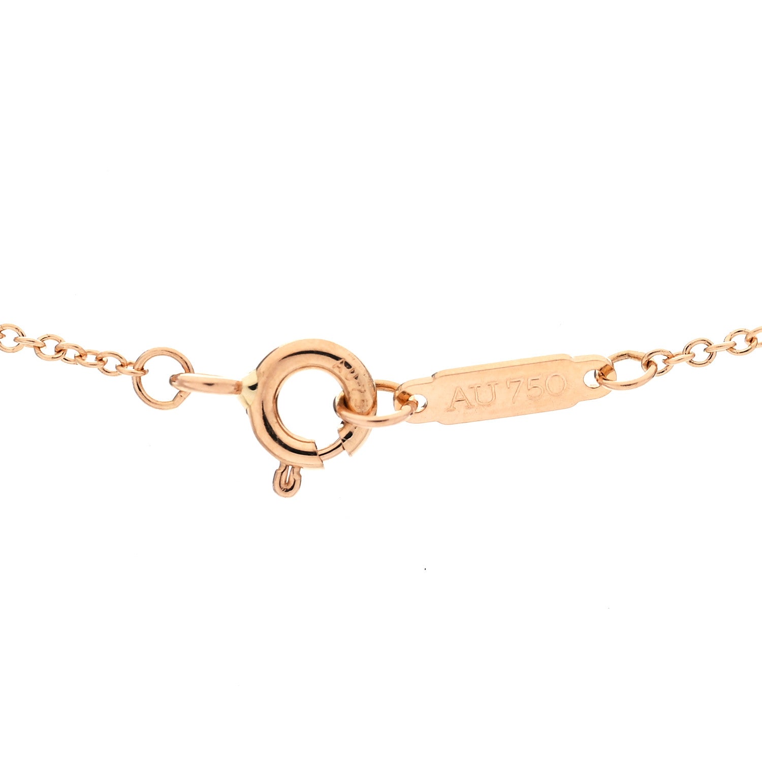Tiffany 18K Yellow Gold Diamond Metro Heart Pendant Necklace 5 of 6