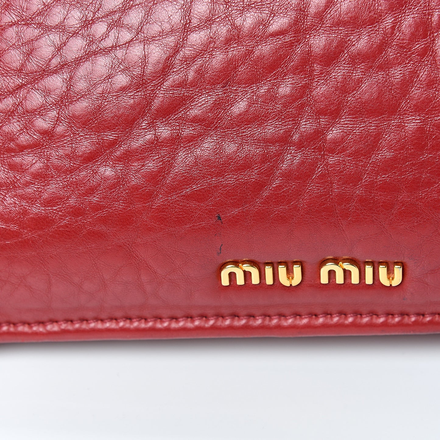 Nappa Padded Shoulder Bag Rubino