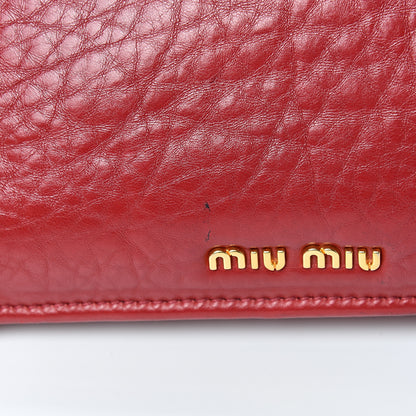 Miu Miu Nappa Padded Shoulder Bag Rubino 16 of 20