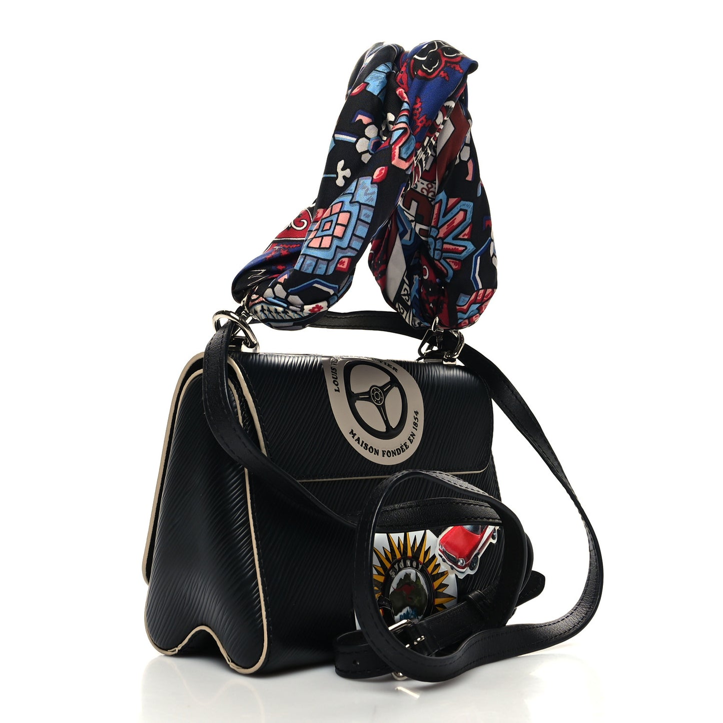 Epi World Tour Twist Shoulder Bag PM Black