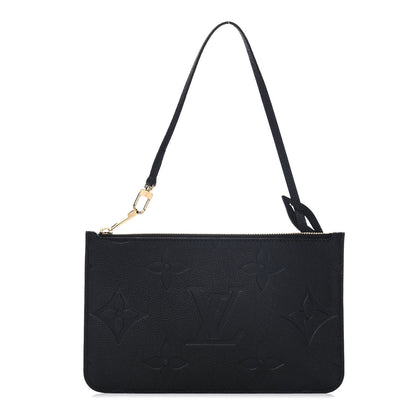 Louis Vuitton Empreinte Monogram Giant Neverfull MM Pochette Black 1 of 6