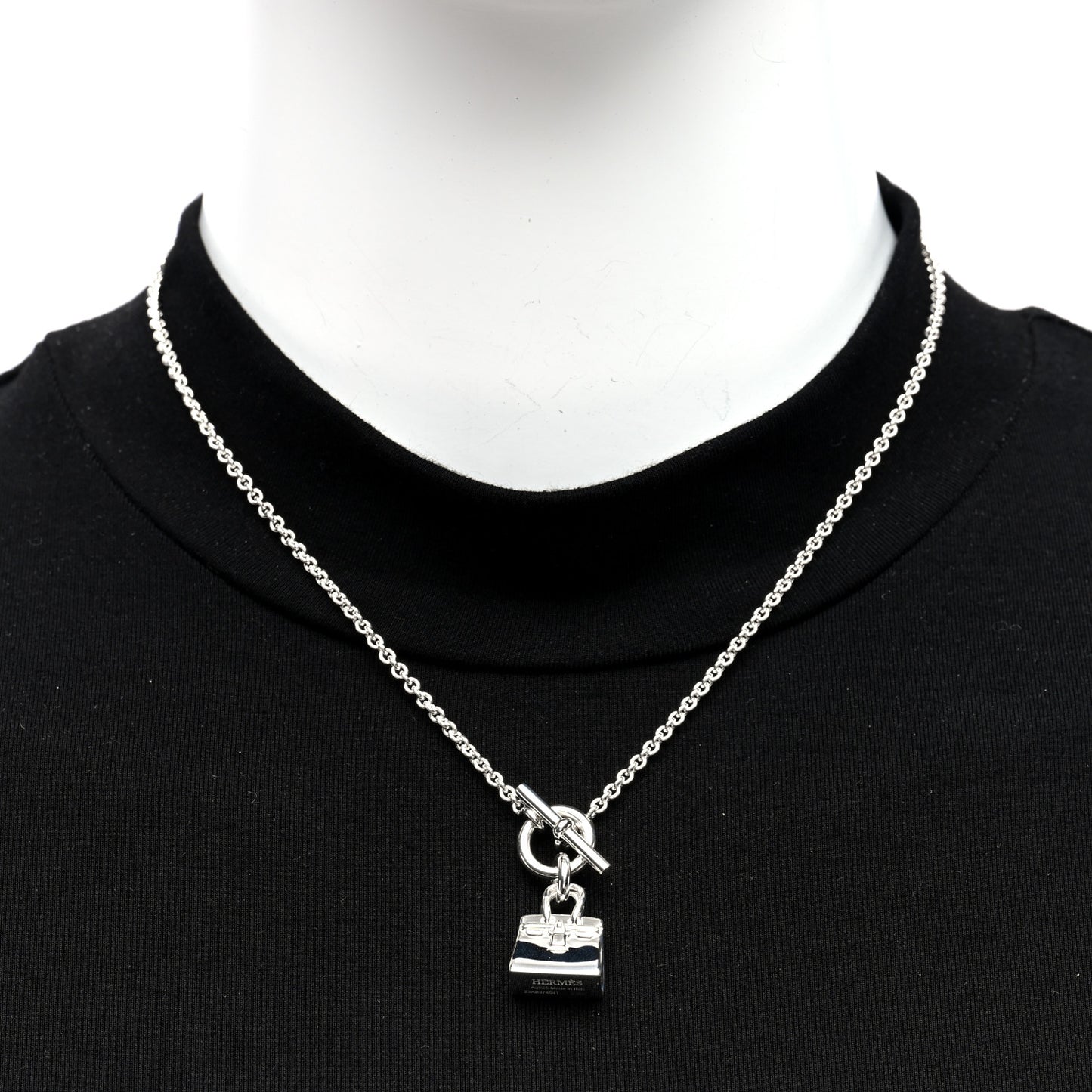 Sterling Silver Birkin Amulette Pendant Necklace