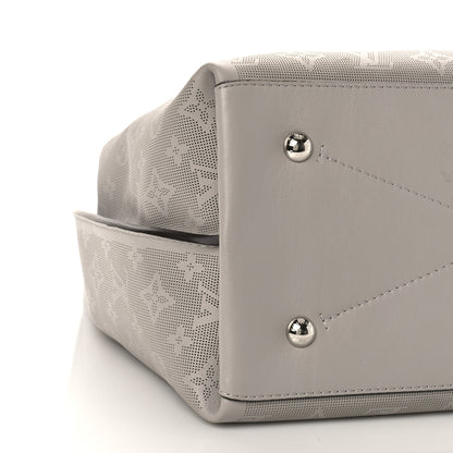 Louis Vuitton Reverse Mahina Carmel Hobo Gris Souris Gray 7 of 8