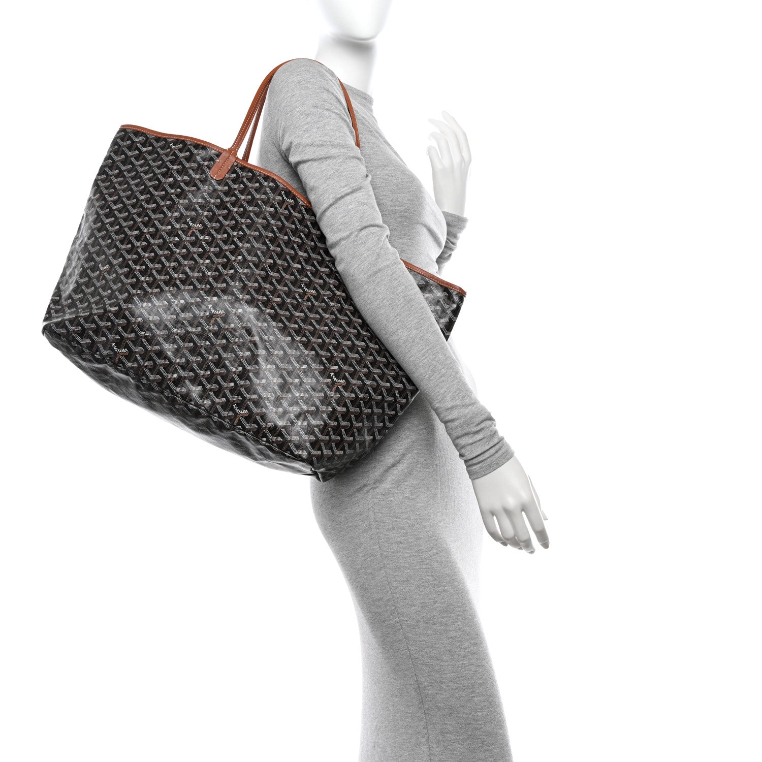 Goyard Goyardine Saint Louis GM Black Gold 2 of 14
