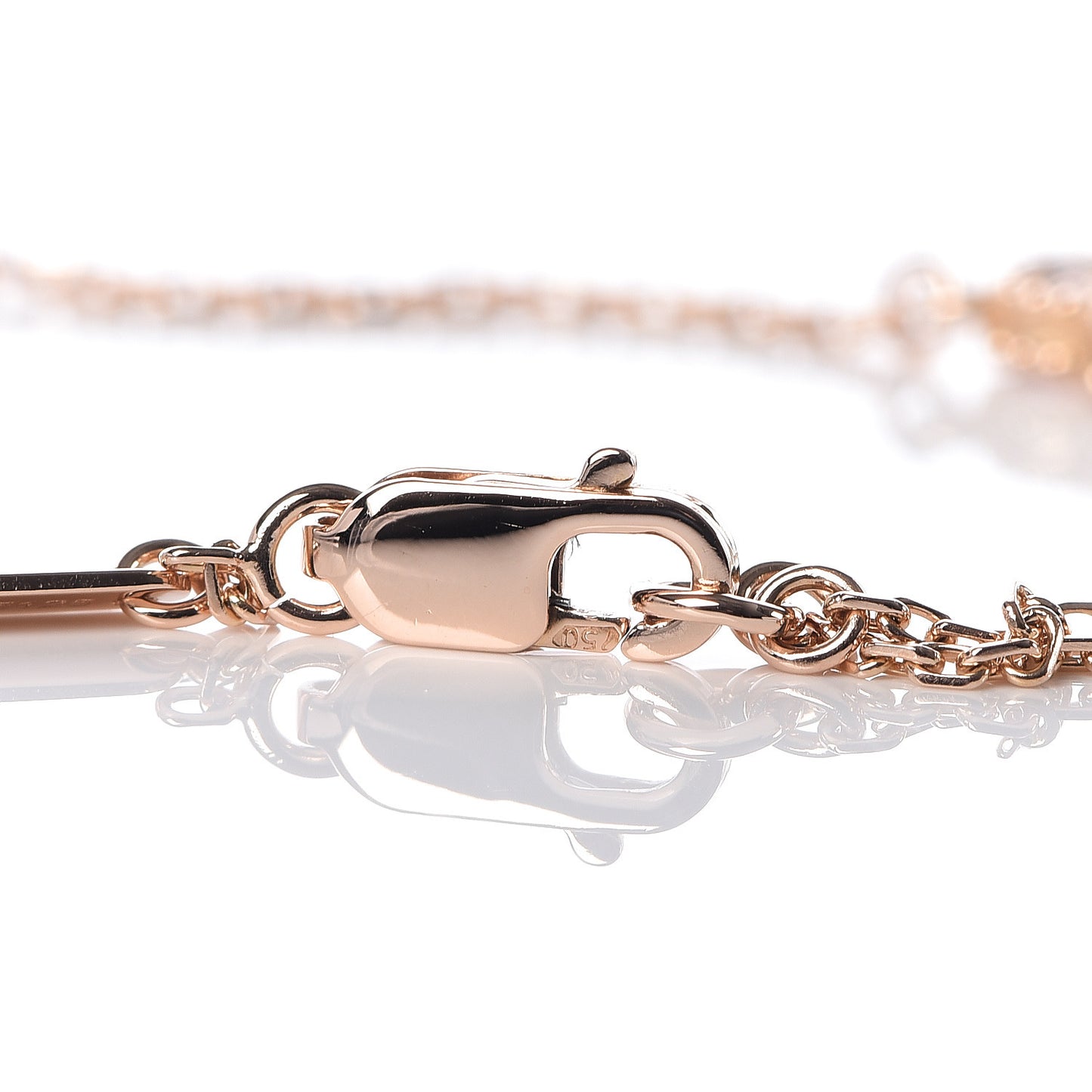 18K Rose Gold Carnelian Sweet Alhambra Bracelet