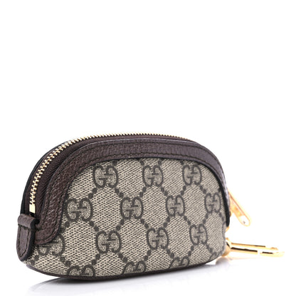 Gucci GG Supreme Monogram Web Ophidia Dome Key Pouch Beige New Acero 3 of 7