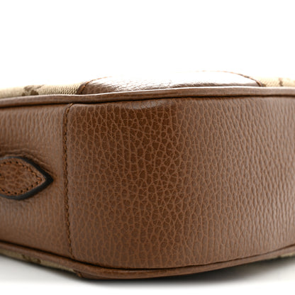 Gucci Monogram Mini Bree Messenger Bag Beige Tabacco 9 of 11