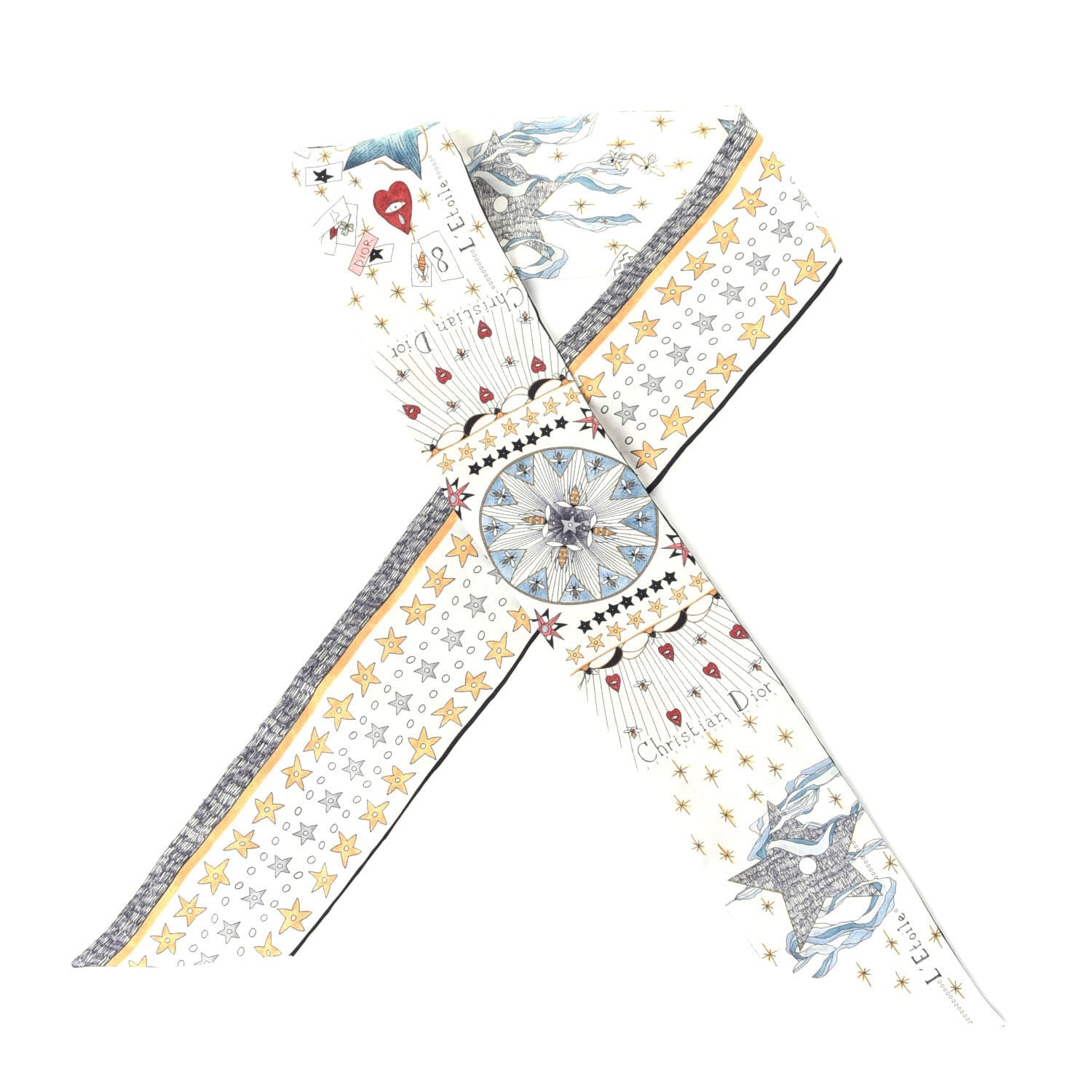 Christian Dior Silk L'Etoile Mitzah Scarf 2 of 7