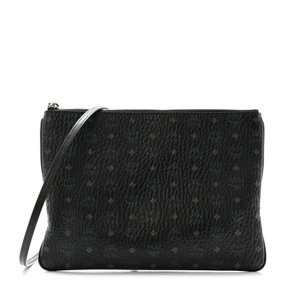 MCM Visetos Medium Crossbody Pouch Black 1 of 11