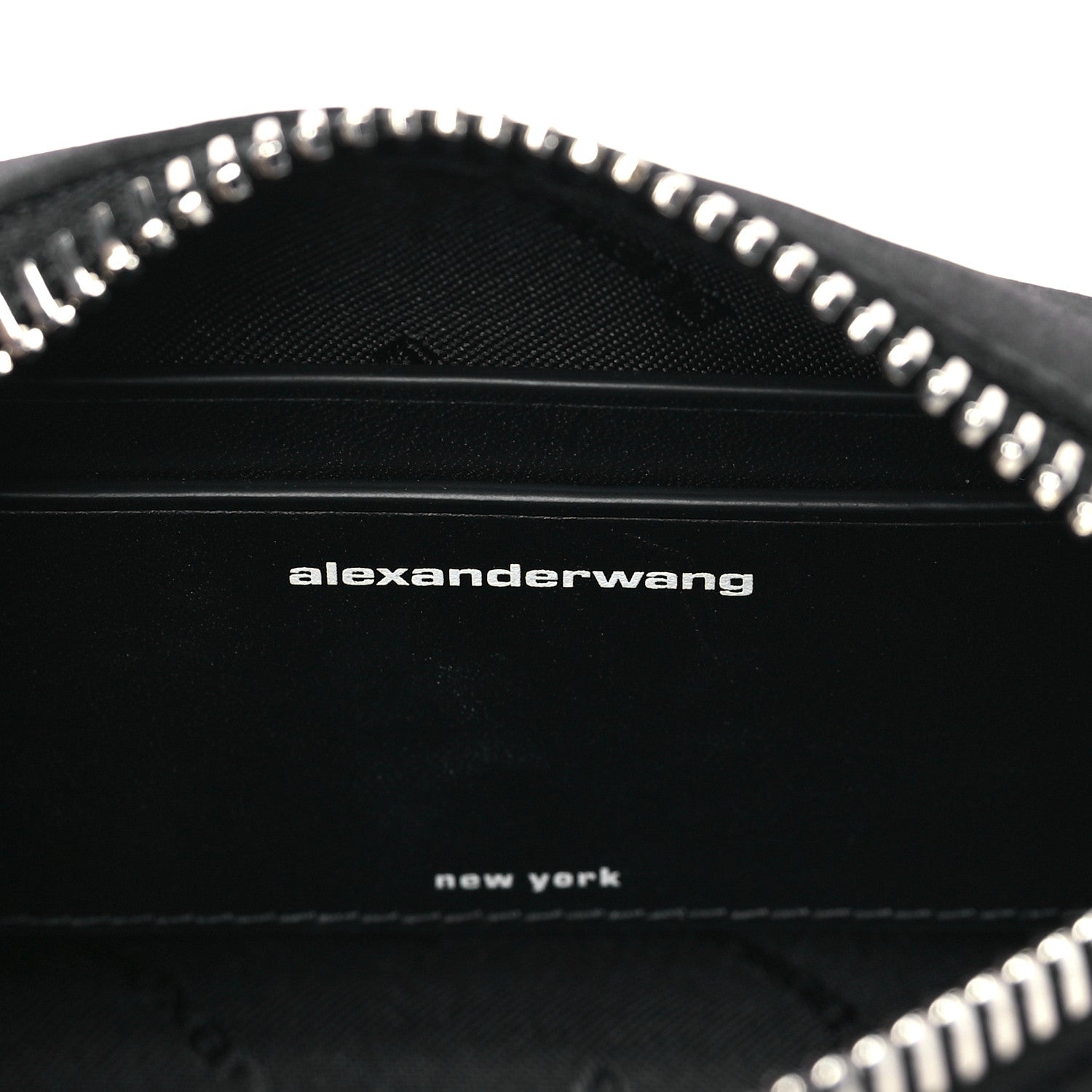 Alexander Wang Satin Crystal Heiress Pouch Black 5 of 10