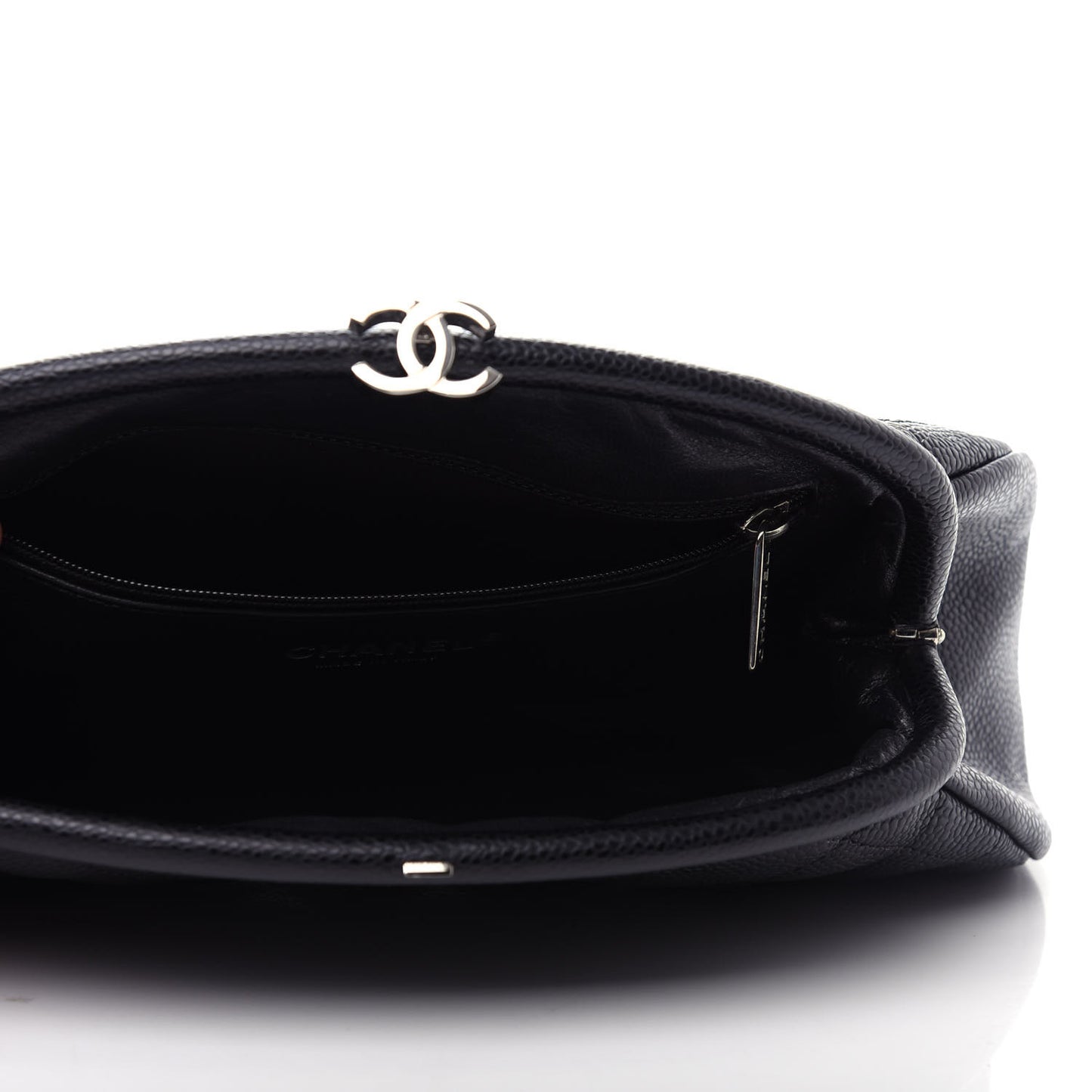 Caviar Quilted Timeless Clutch Black