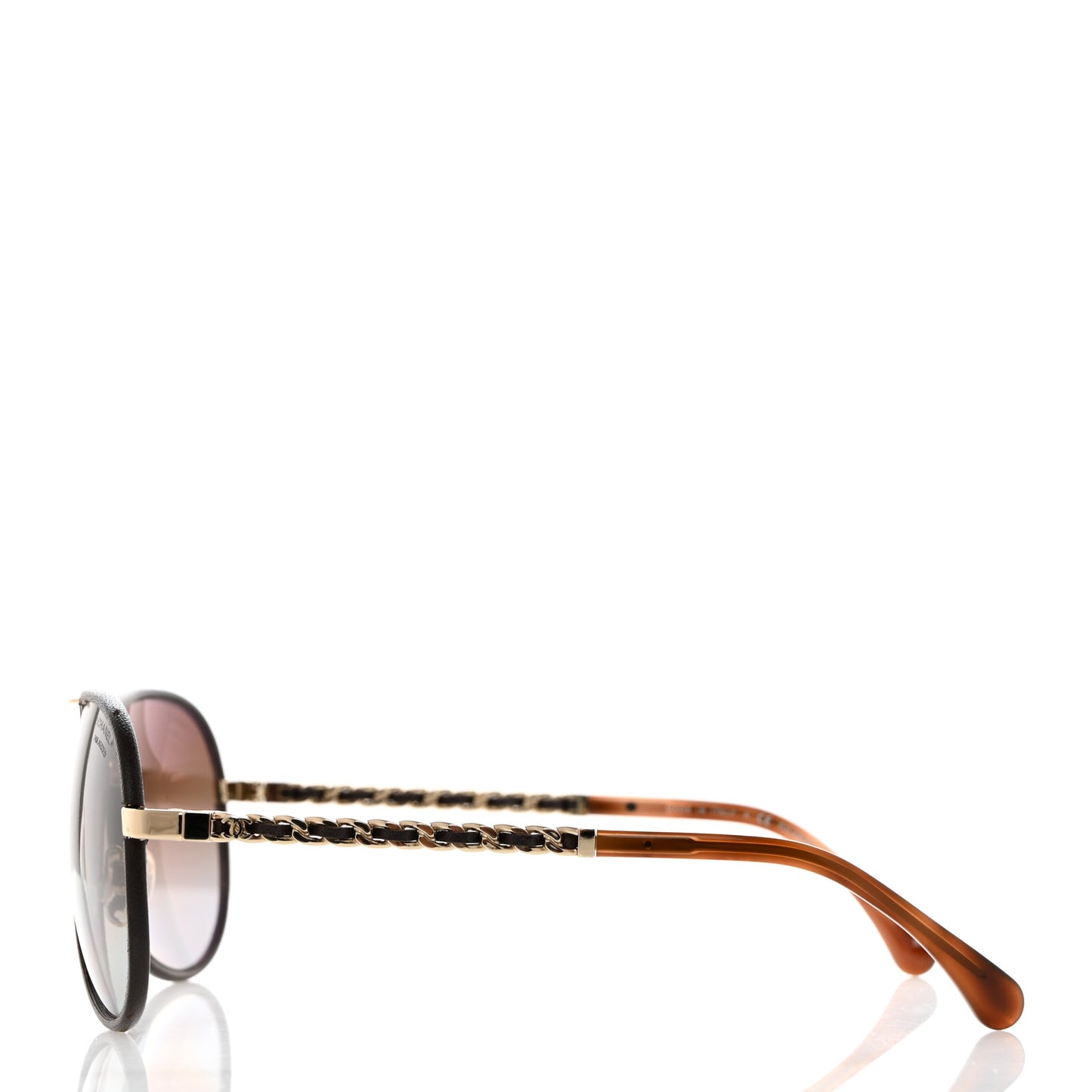 Metal Polarized Pilot Winter Sunglasses 4219-Q Brown
