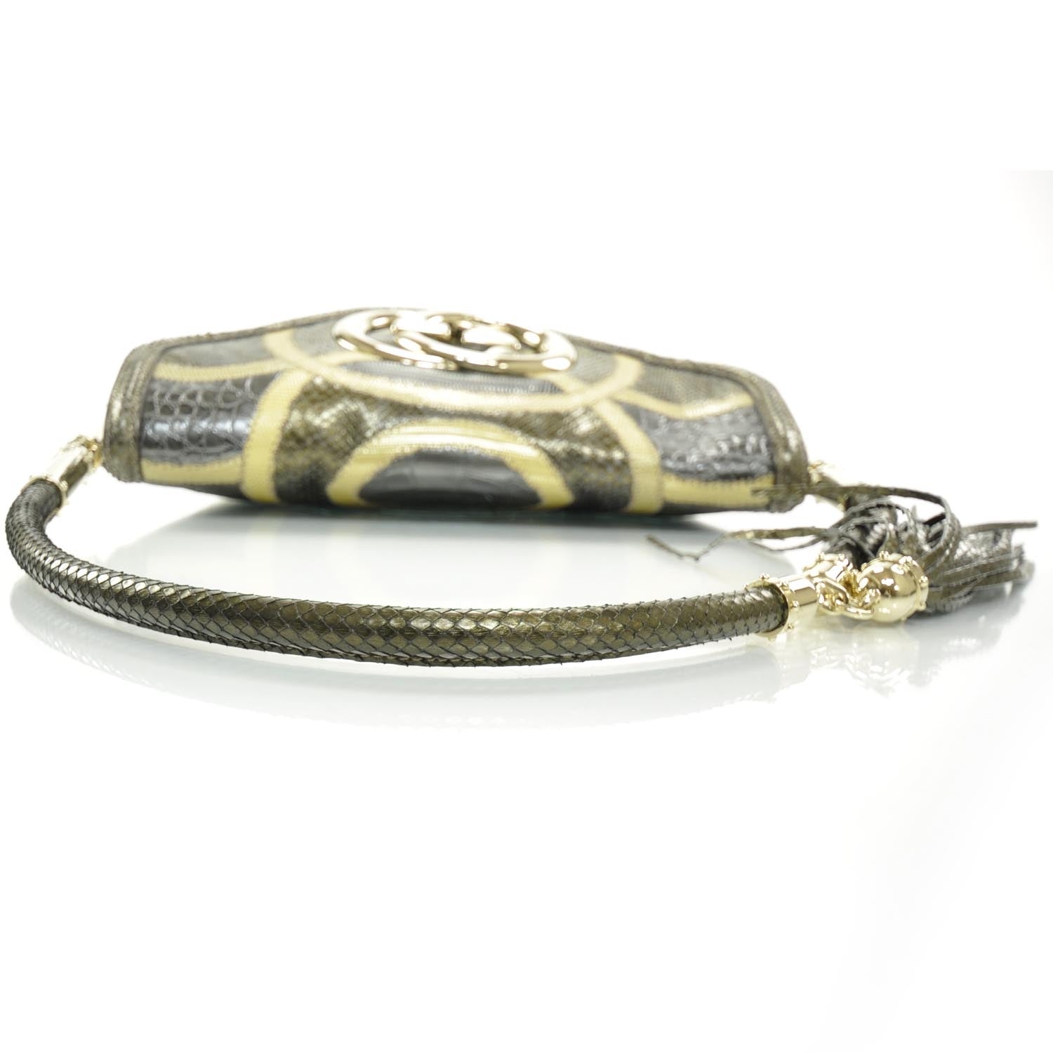 Gucci Exotic Patchwork Britt Medium Shoulder Bag 5 of 8