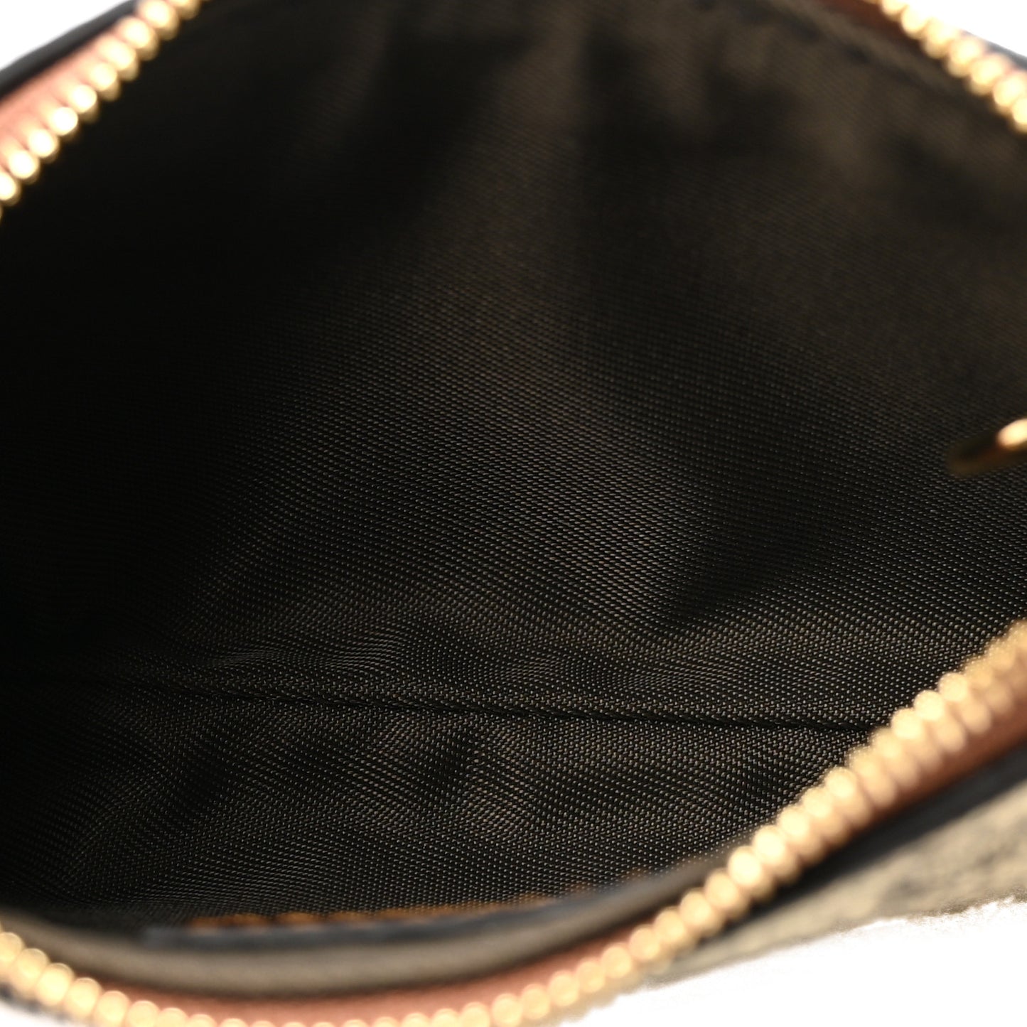 GG Supreme Monogram Key Case Beige Ebony Cuir