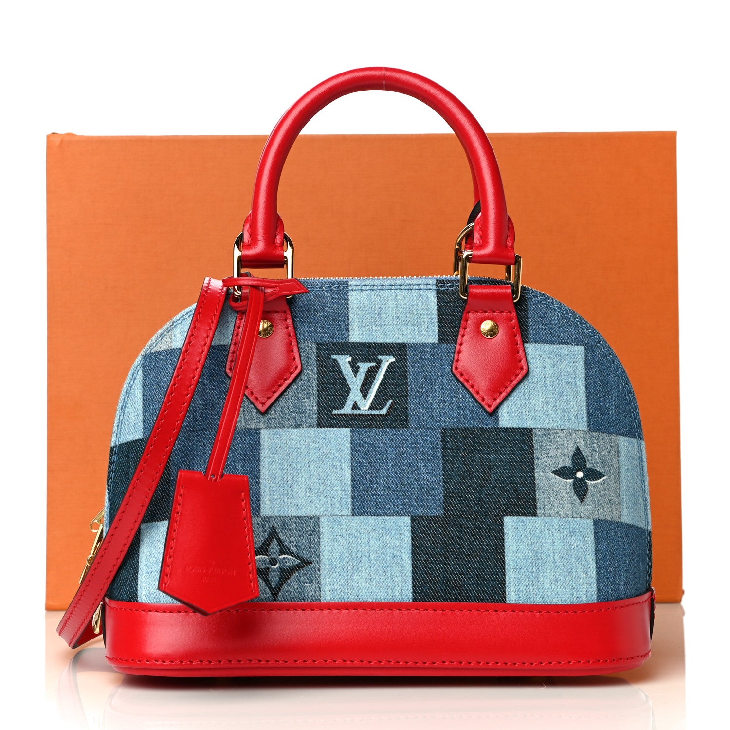 Louis Vuitton Denim Damier Monogram Patchwork Alma BB 11 of 11