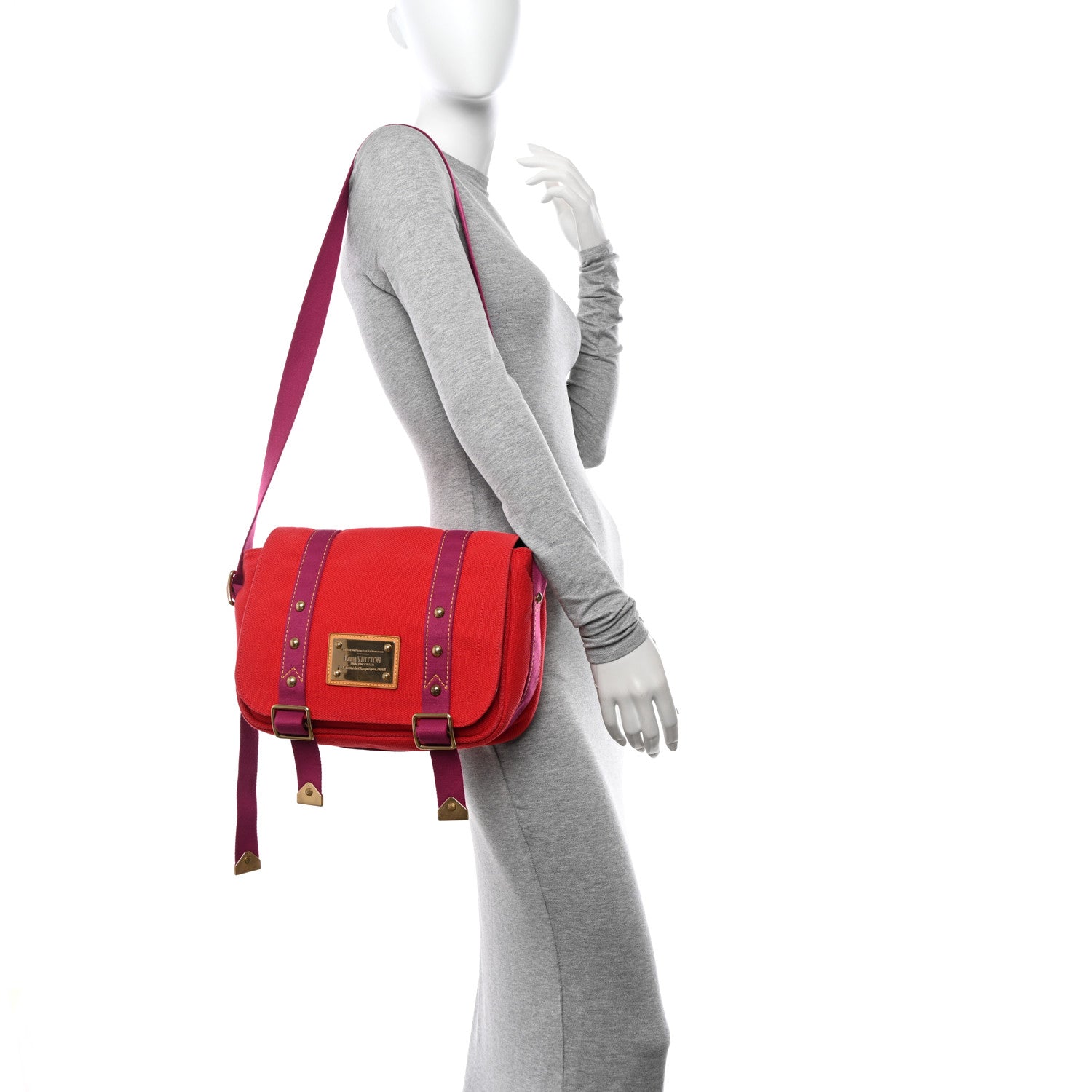 Louis Vuitton Antigua Besace PM Messenger Red 2 of 10