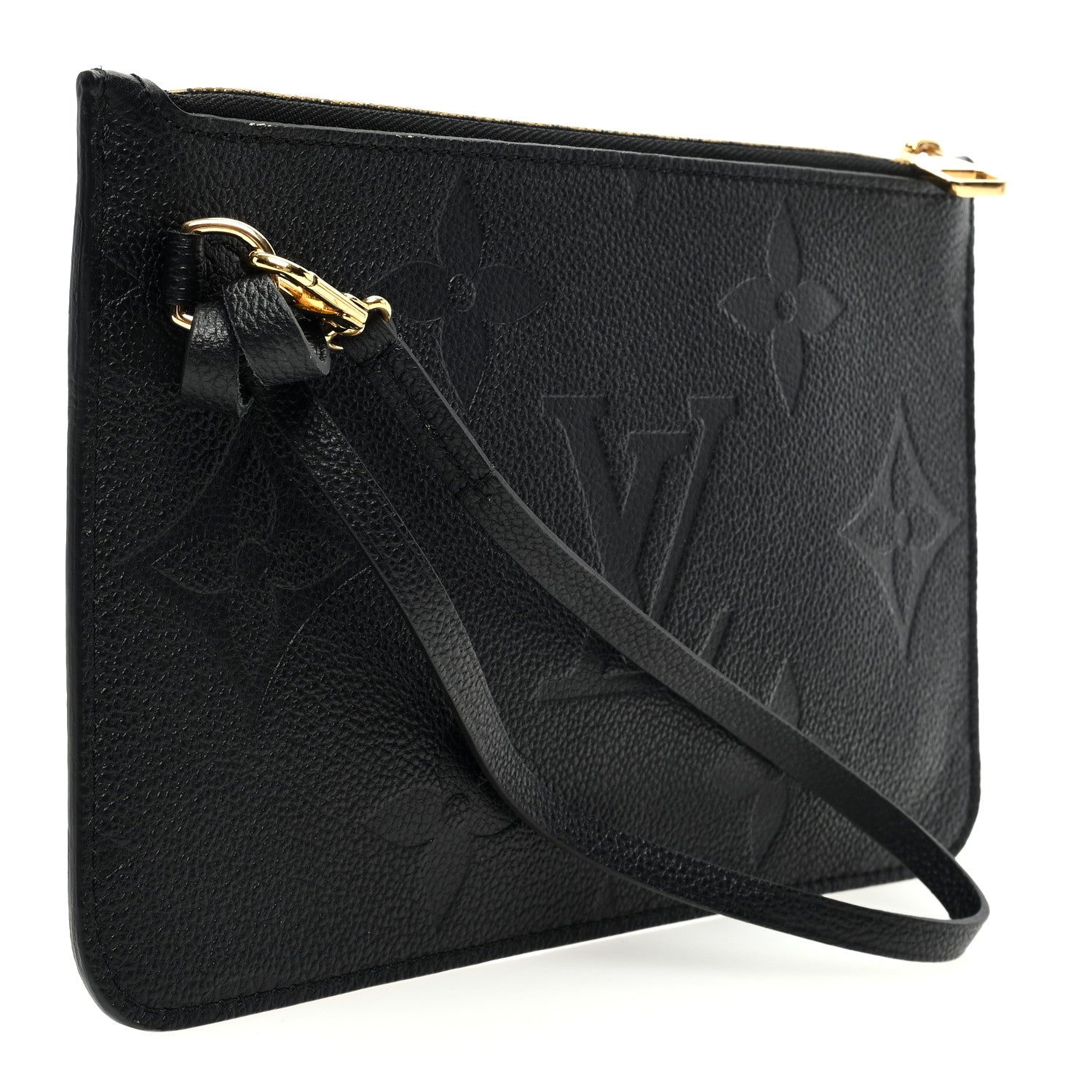 Louis Vuitton Empreinte Monogram Giant Neverfull MM Pochette Black 3 of 7