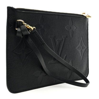 Louis Vuitton Empreinte Monogram Giant Neverfull MM Pochette Black 3 of 7