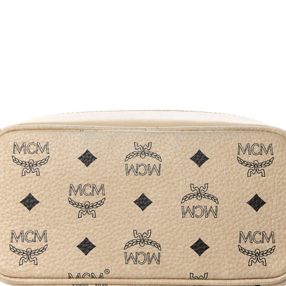 MCM Visetos Side Stud Mini Stark Backpack Beige 9 of 9