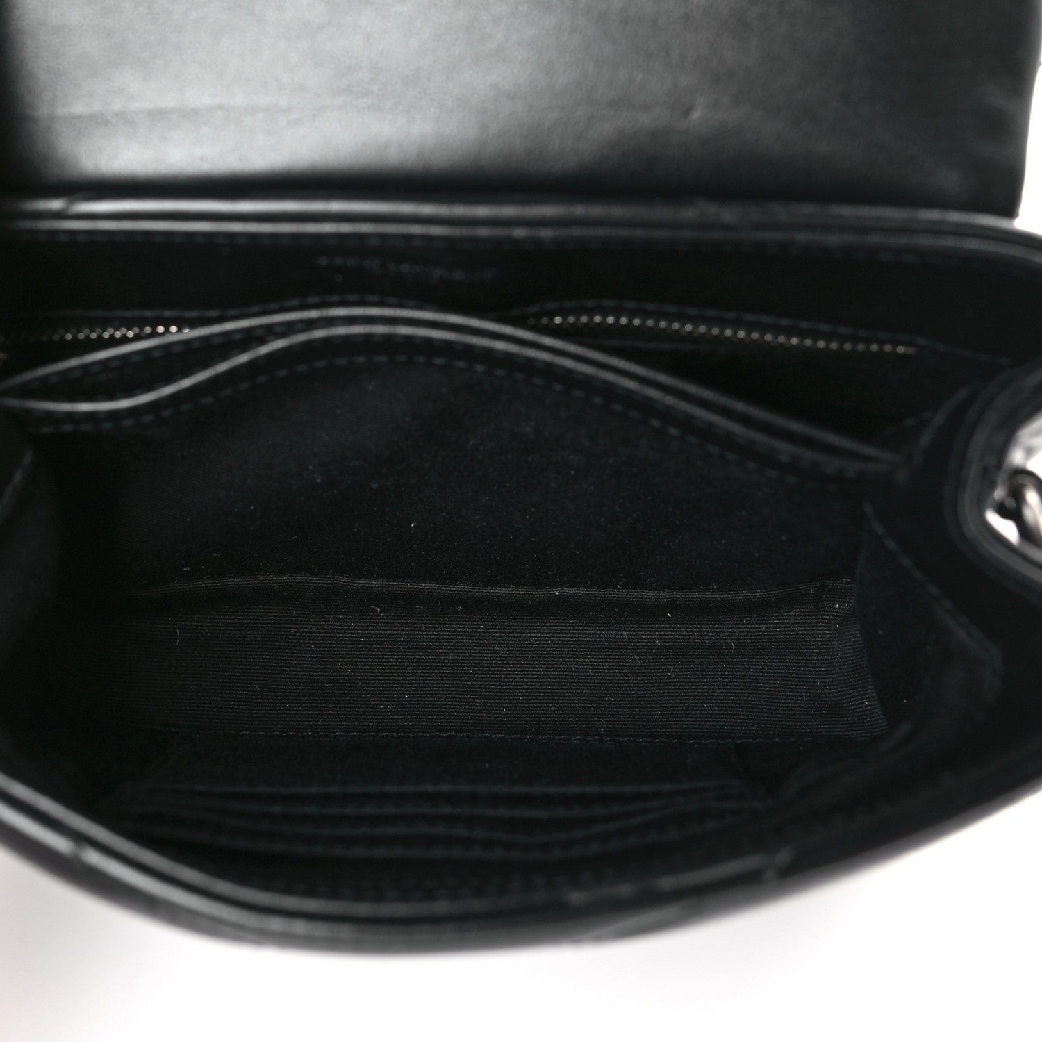 Saint Laurent Calfskin Y Quilted Monogram Toy Loulou Crossbody Bag Black 5 of 9