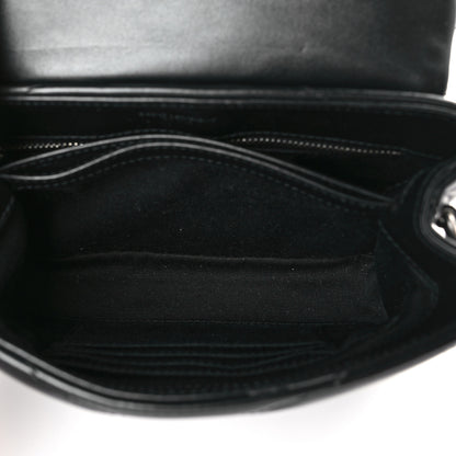 Saint Laurent Calfskin Y Quilted Monogram Toy Loulou Crossbody Bag Black 5 of 9