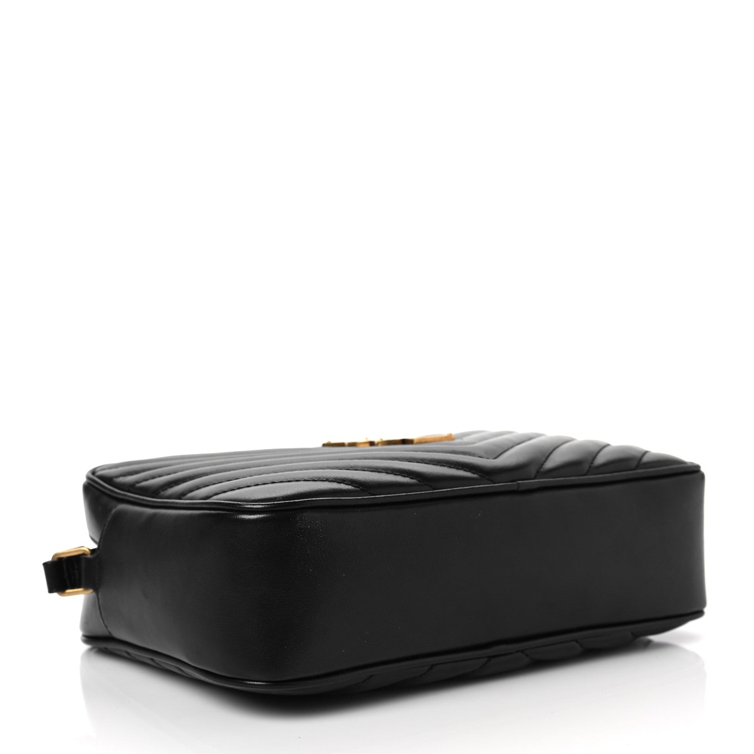 Saint Laurent Calfskin Matelasse Monogram Lou Camera Bag Black 4 of 7