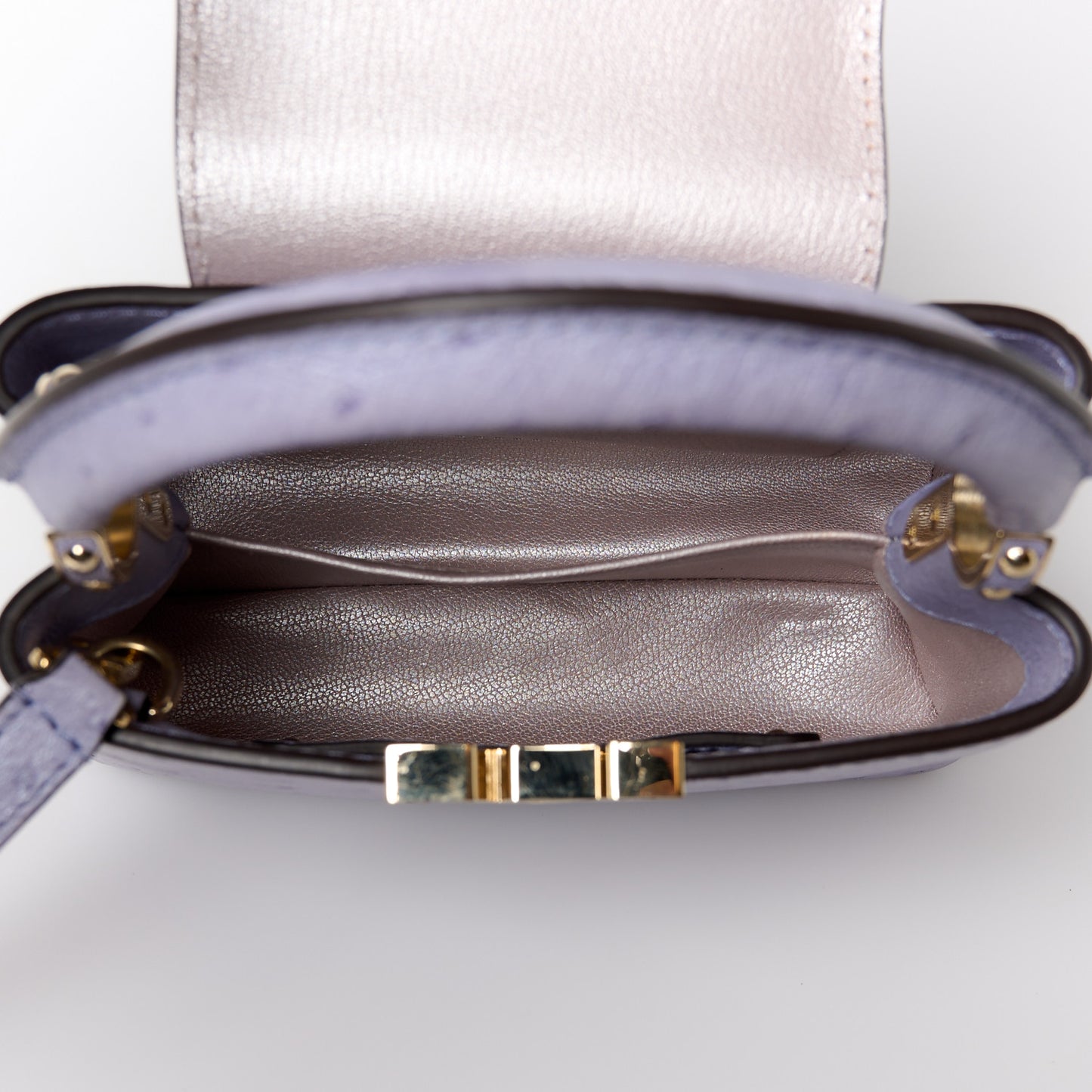 Ostrich Capucines Mini Grey