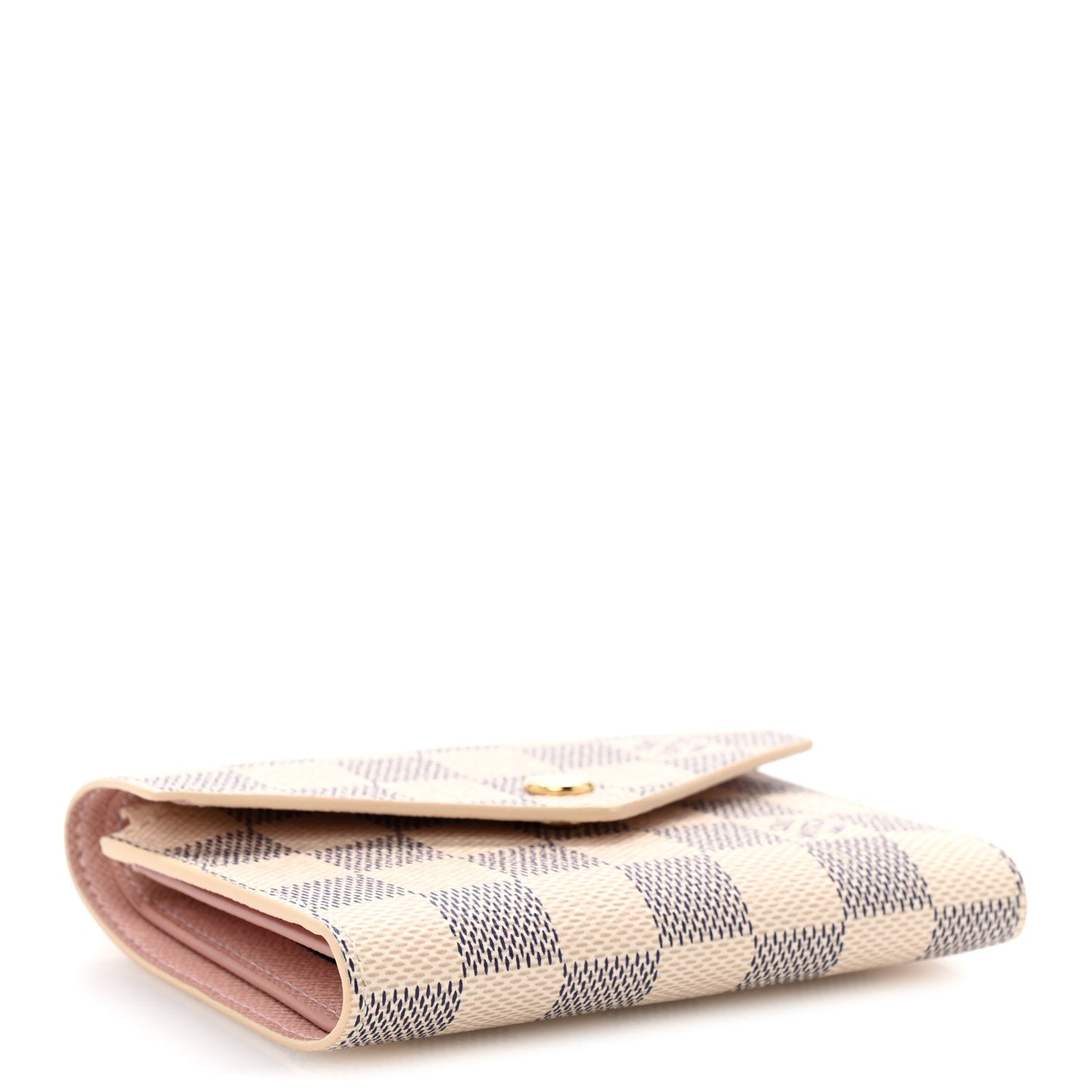 Damier Azur Victorine Wallet Rose Ballerine