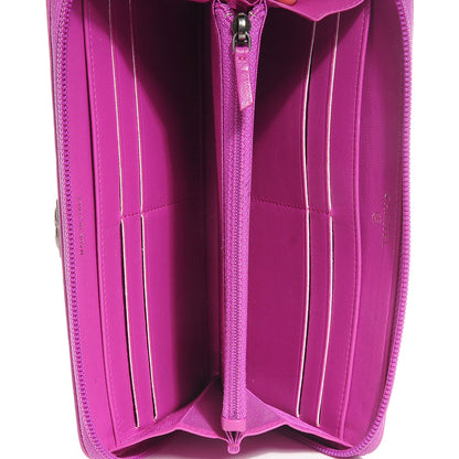 Chanel Lambskin Quilted Boy Zip Wallet Fuchsia 9 of 9